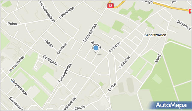 Gliwice, Na Zbiegu, mapa Gliwic