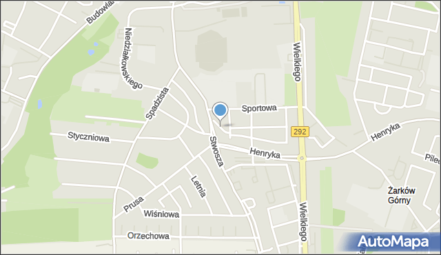 Głogów, Narciarska, mapa Głogów