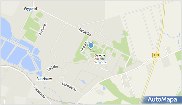 Goleniów, Na Polanie, mapa Goleniów