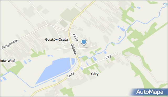 Gorzków-Osada, Nadrzeczna, mapa Gorzków-Osada