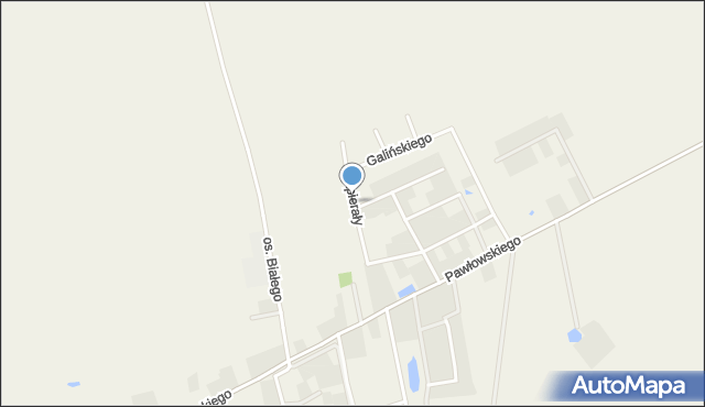 Goślinowo, Napierały Franciszka, ks., mapa Goślinowo