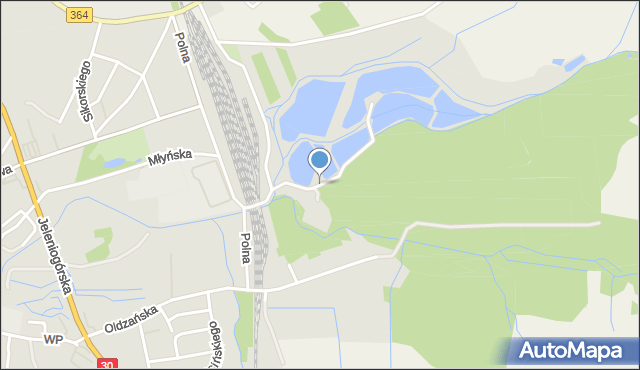 Gryfów Śląski, Nad Stawami, mapa Gryfów Śląski