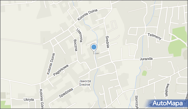 Jaworze powiat bielski, Nad Rudawką, mapa Jaworze powiat bielski