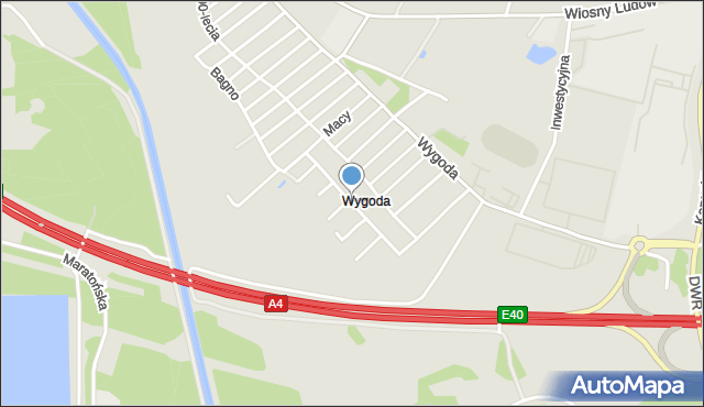 Jaworzno, Na Błoniach, mapa Jaworzno