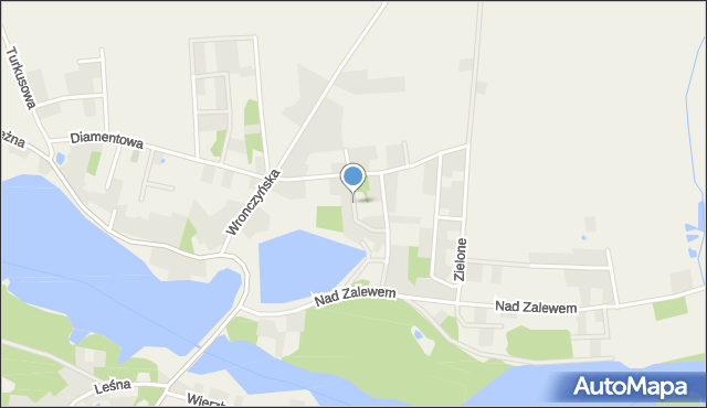 Jerzykowo gmina Pobiedziska, Na Stoku, mapa Jerzykowo gmina Pobiedziska