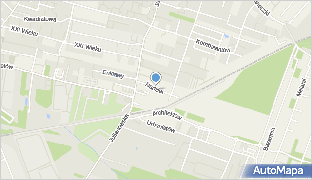 Julianów gmina Piaseczno, Nadziei, mapa Julianów gmina Piaseczno