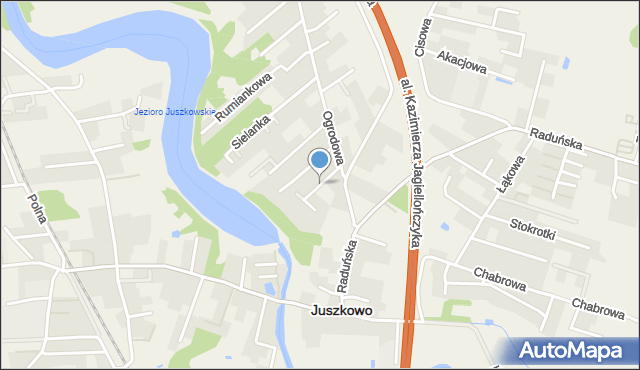 Juszkowo, Nad Jarem, mapa Juszkowo