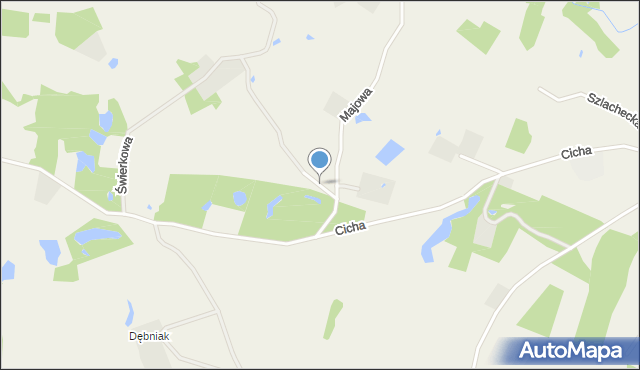 Kamienica Szlachecka, Na Wzgórzu, mapa Kamienica Szlachecka