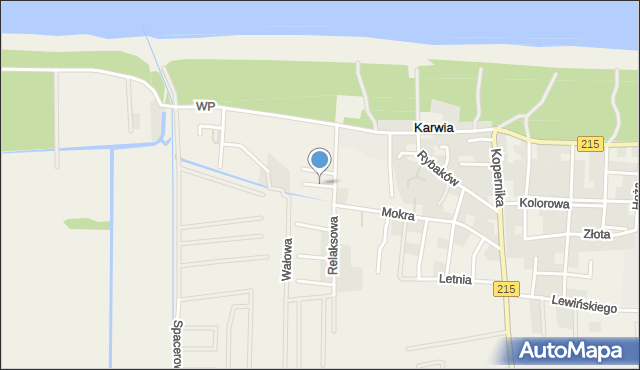 Karwia, Namiotowa, mapa Karwia