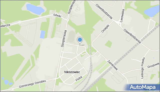 Katowice, Nałkowskiej Zofii, mapa Katowic