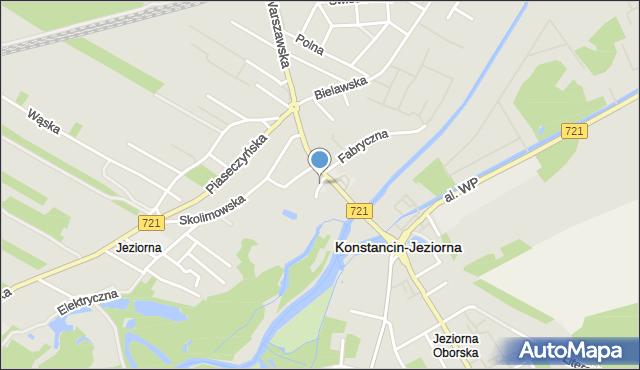 Konstancin-Jeziorna, Nadwodna, mapa Konstancin-Jeziorna