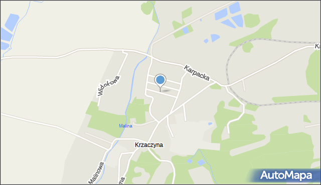 Kowary powiat karkonoski, Nadrzeczna, mapa Kowary powiat karkonoski