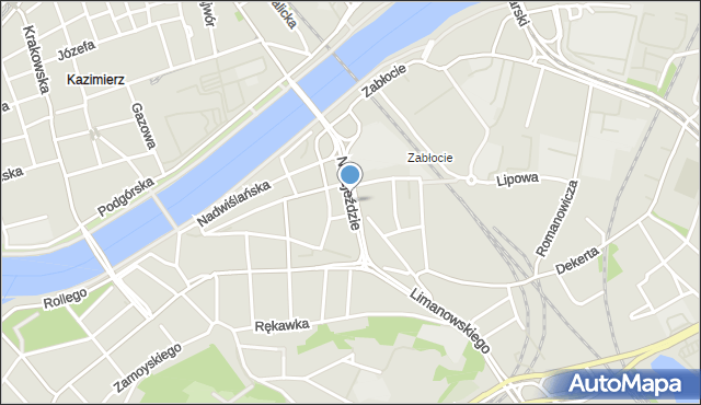 Kraków, Na Zjeździe, mapa Krakowa