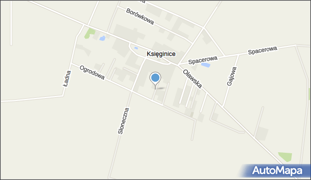 Księginice gmina Kobierzyce, Nawłociowa, mapa Księginice gmina Kobierzyce