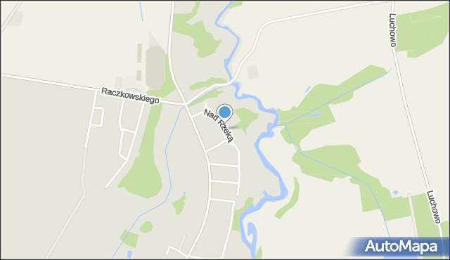 Łobżenica, Nad Rzeką, mapa Łobżenica