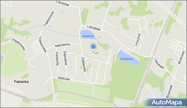 Łódź, Na Uboczu, mapa Łodzi