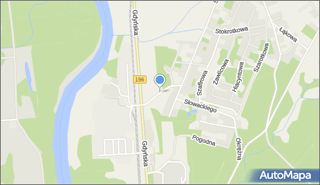 Miękowo gmina Czerwonak, Na Skarpie, mapa Miękowo gmina Czerwonak