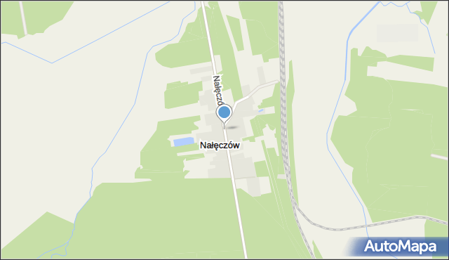 Nałęczów gmina Końskie, Nałęczów, mapa Nałęczów gmina Końskie