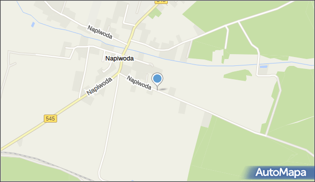 Napiwoda, Napiwoda, mapa Napiwoda