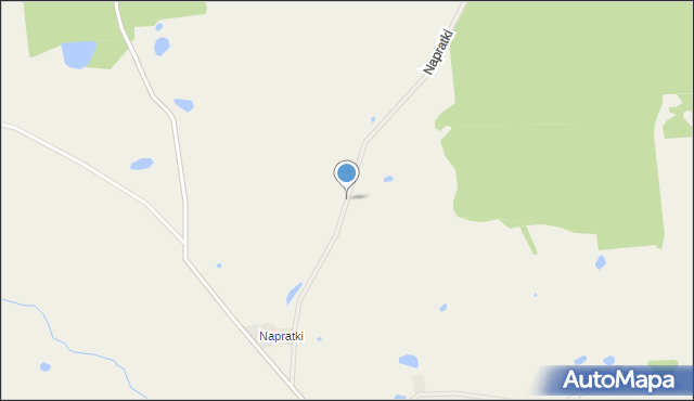 Napraty, Napratki, mapa Napraty