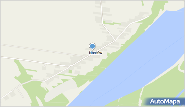 Nasiłów gmina Janowiec, Nasiłów, mapa Nasiłów gmina Janowiec