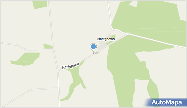 Następowo, Następowo, mapa Następowo