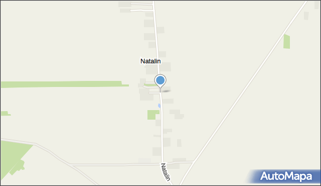 Natalin gmina Michów, Natalin, mapa Natalin gmina Michów
