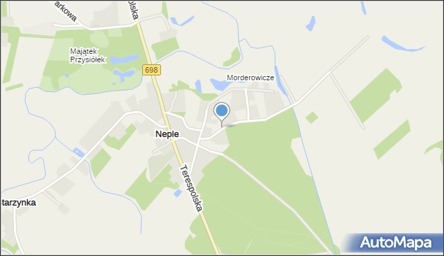 Neple, Nadbużańska, mapa Neple