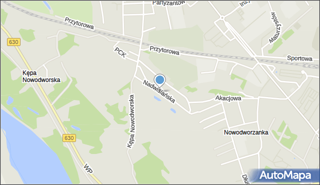 Nowy Dwór Mazowiecki, Nadwiślańska, mapa Nowy Dwór Mazowiecki