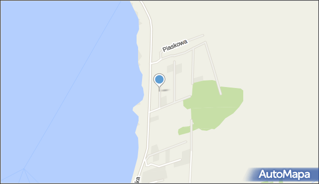 Osieki gmina Sianów, Nadmorska, mapa Osieki gmina Sianów