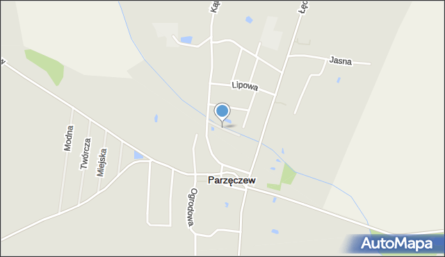 Parzęczew powiat zgierski, Nadrzeczna, mapa Parzęczew powiat zgierski