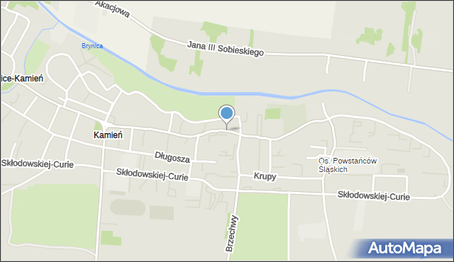 Piekary Śląskie, Nankera, bp., mapa Piekary Śląskie