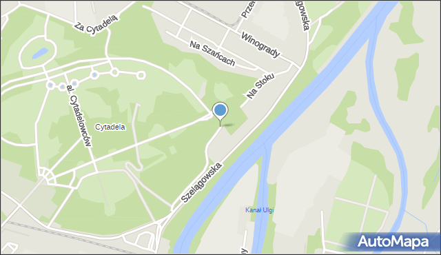 Poznań, Na Stoku, mapa Poznania