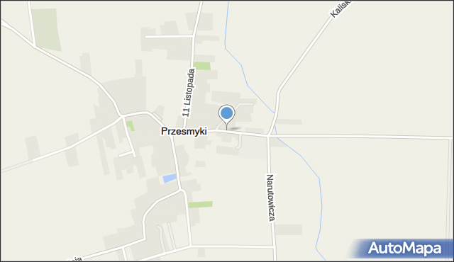 Przesmyki, Narutowicza Gabriela, mapa Przesmyki