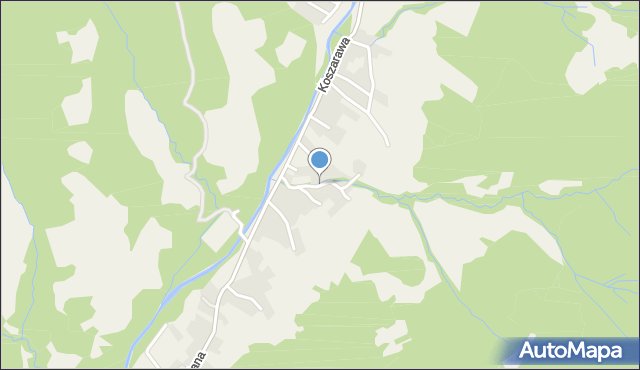 Przyborów gmina Jeleśnia, Nad Strumykiem, mapa Przyborów gmina Jeleśnia