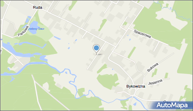 Ruda gmina Dębe Wielkie, Nadrzeczna, mapa Ruda gmina Dębe Wielkie