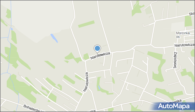 Rydułtowy, Narutowicza Gabriela, mapa Rydułtowy