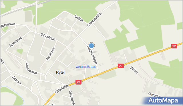 Rytel, Nagierskiego Gracjana, ks., mapa Rytel