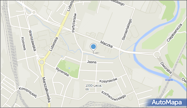 Rzeszów, Nad Przyrwą, mapa Rzeszów