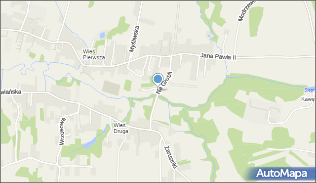 Siepraw, Na Grobli, mapa Siepraw