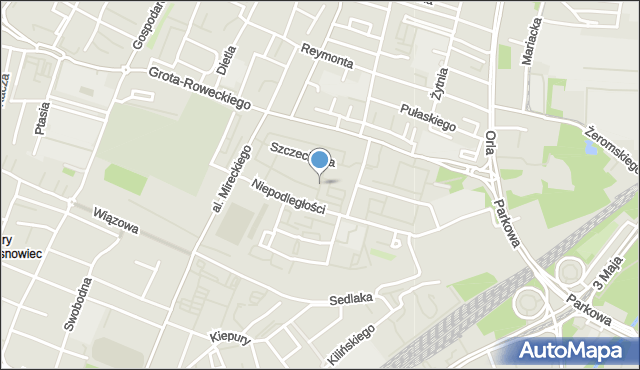 Sosnowiec, Narcyzów, mapa Sosnowca