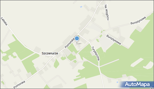 Szczenurze, Na Stoku, mapa Szczenurze