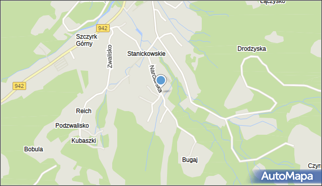 Szczyrk, Narciarska, mapa Szczyrk