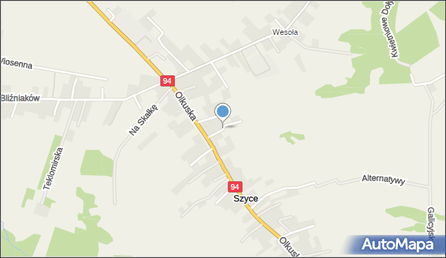 Szyce gmina Wielka Wieś, Nasza, mapa Szyce gmina Wielka Wieś