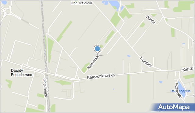 Warszawa, Nawłocka, mapa Warszawy