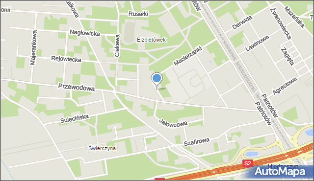 Warszawa, Nadarzyńska, mapa Warszawy