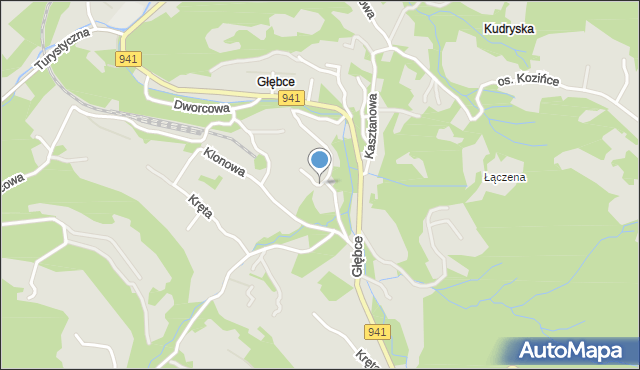 Wisła, Na Kleszczonkę, mapa Wisła