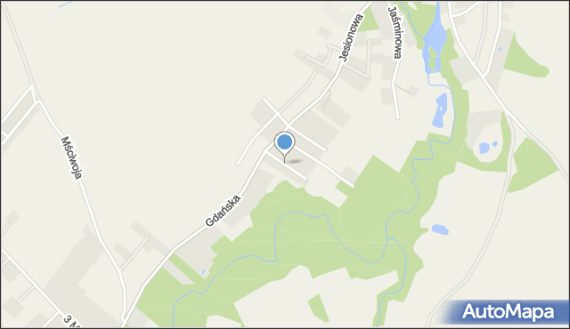 Żukczyn, Nad Kłodawą, mapa Żukczyn