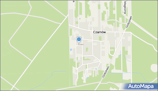 Czarnów gmina Konstancin-Jeziorna, Nefrytowa, mapa Czarnów gmina Konstancin-Jeziorna