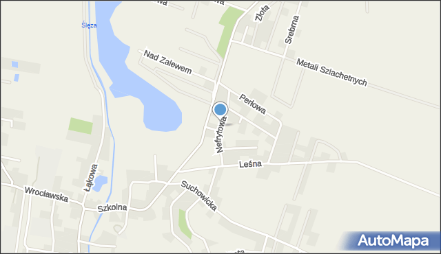 Jordanów Śląski, Nefrytowa, mapa Jordanów Śląski